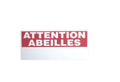 Panneau de rucher attention abeilles personnalisable 300x170mm