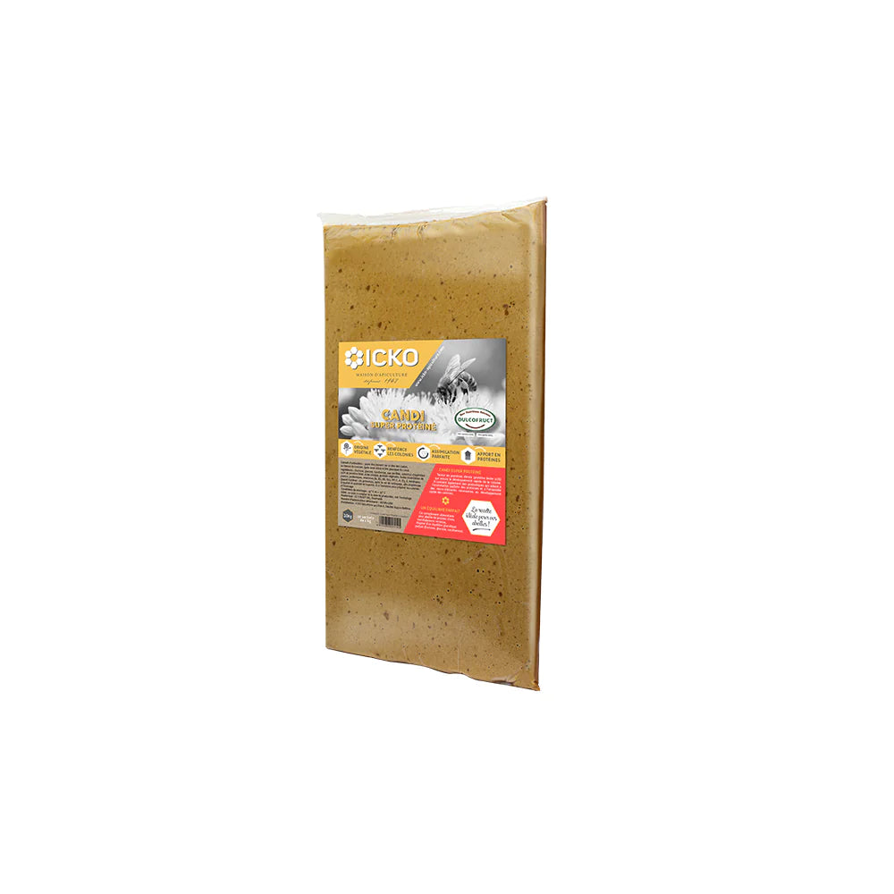 Candi super protéiné icko apiculture - plaque 1 kg pour colonies d'abeilles