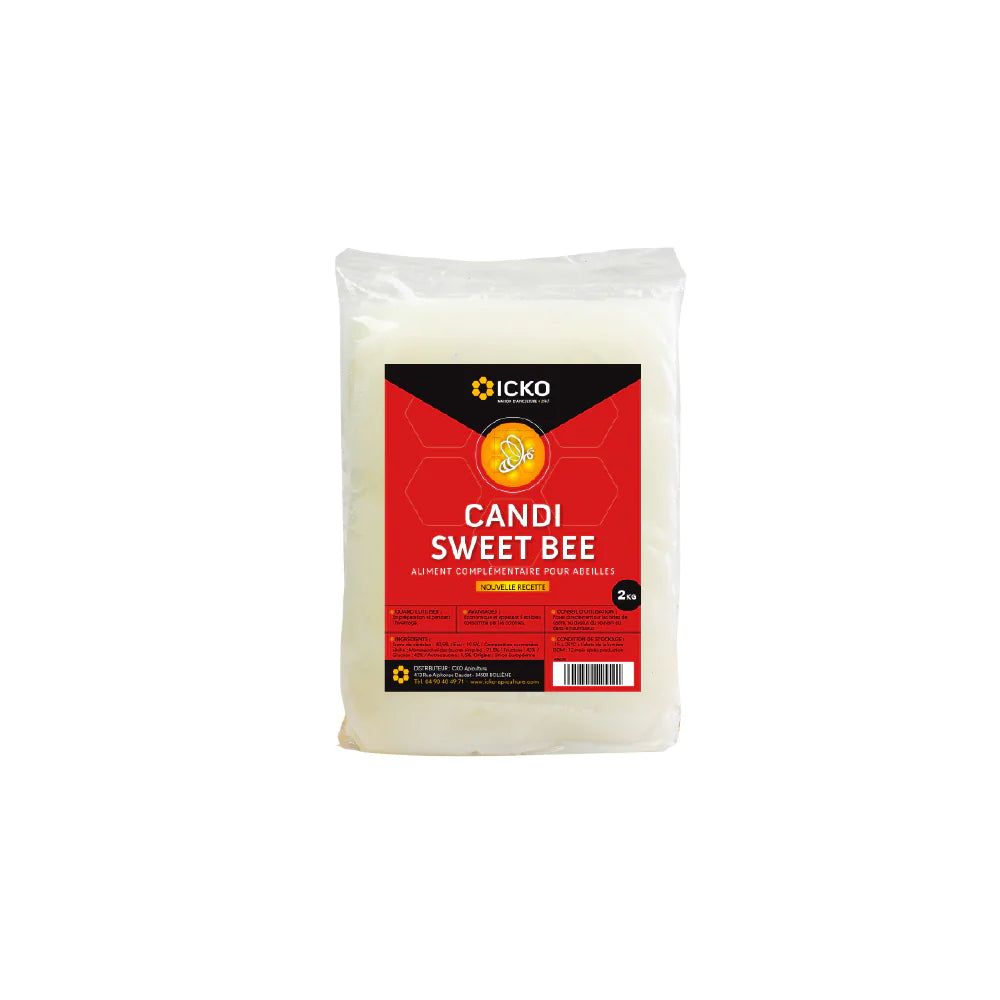 Candi Sweet Bee ICKO - carton 6 plaques de 2 kg pour nourrissage abeilles