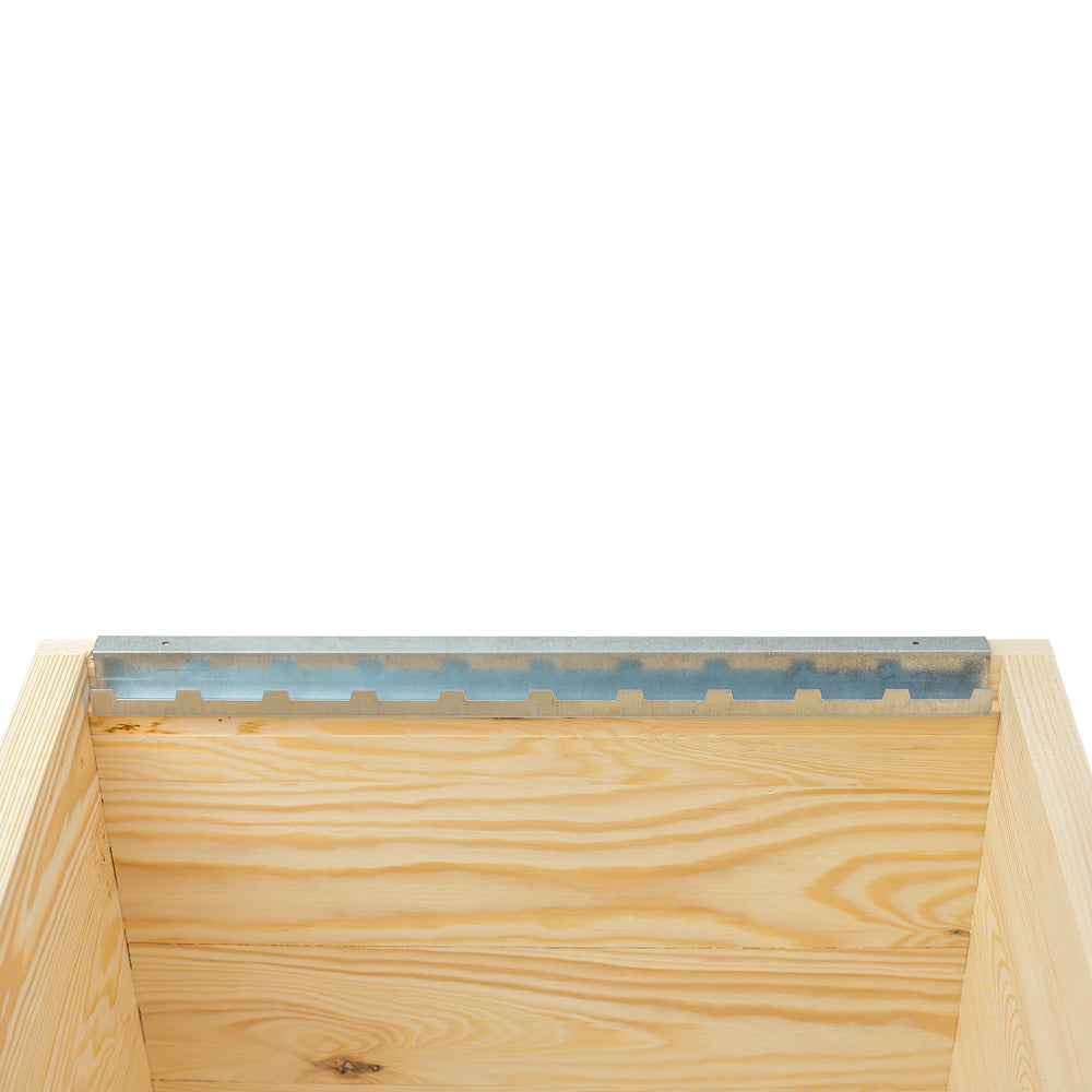 Crémaillère recouvrante en métal pour ruche 10 cadres 380 mm