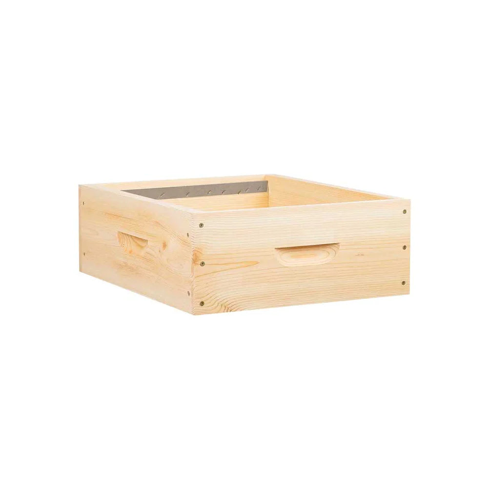 Hausse dadant 9 cadres ruchéco longueur langstroth avec bandes lisses