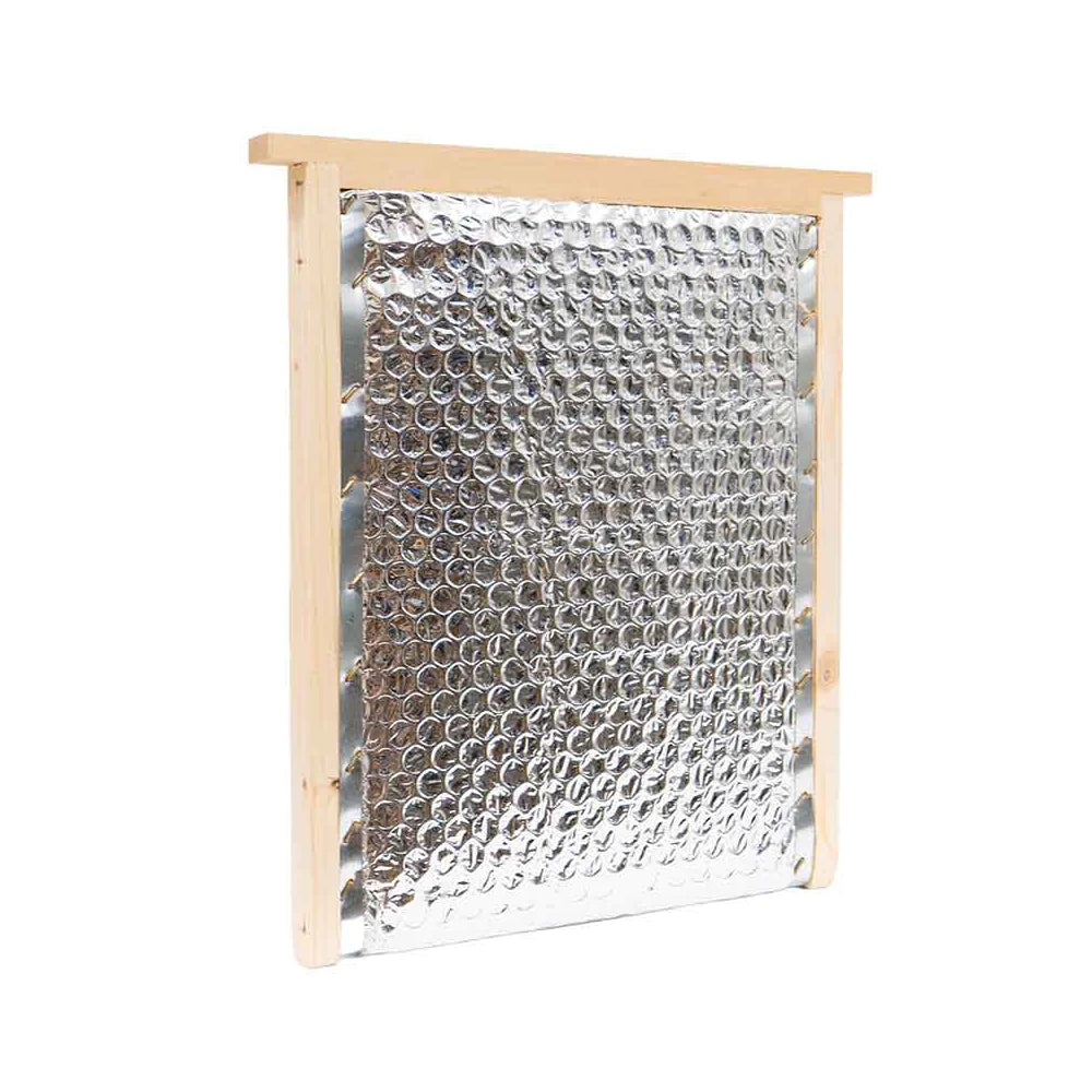 Partition isolante en bois et aluminium pour ruche alsacienne haute