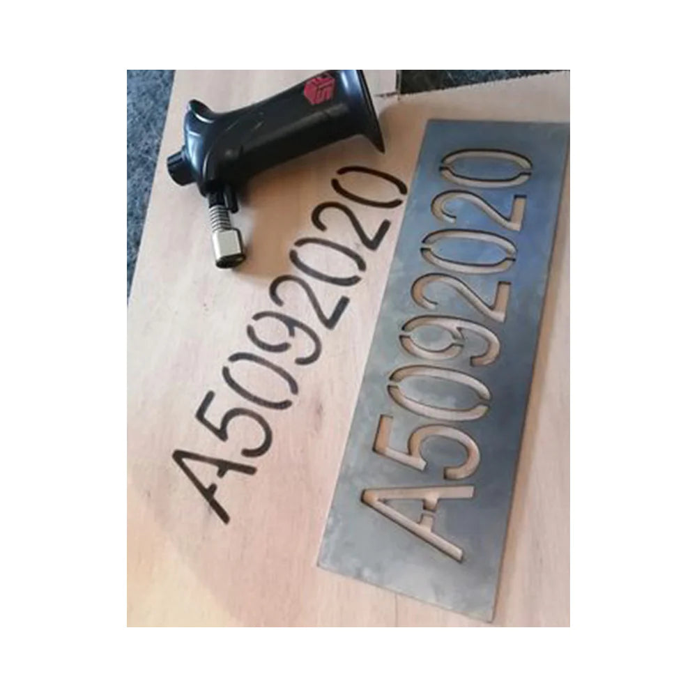 Pochoir acier pour marquage numéro napi sur ruche - 90x280 mm
