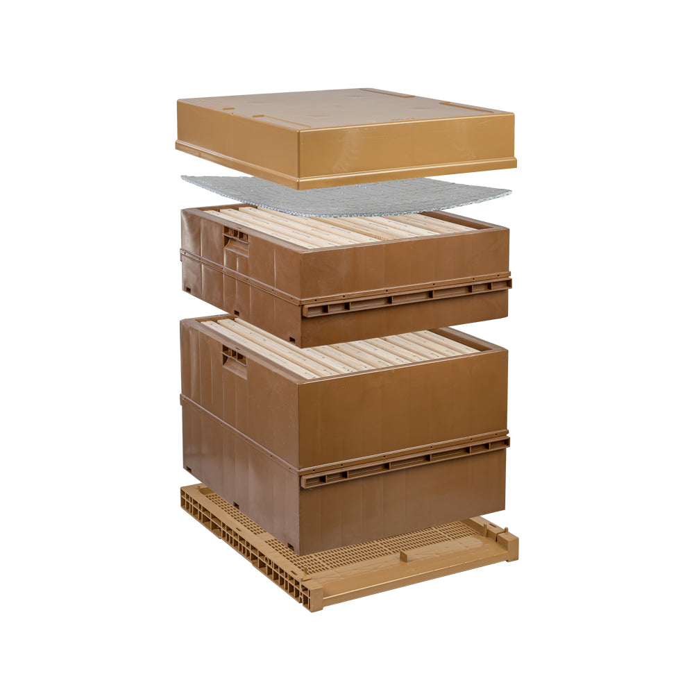Ruche Dadant 10 cadres plastique complète