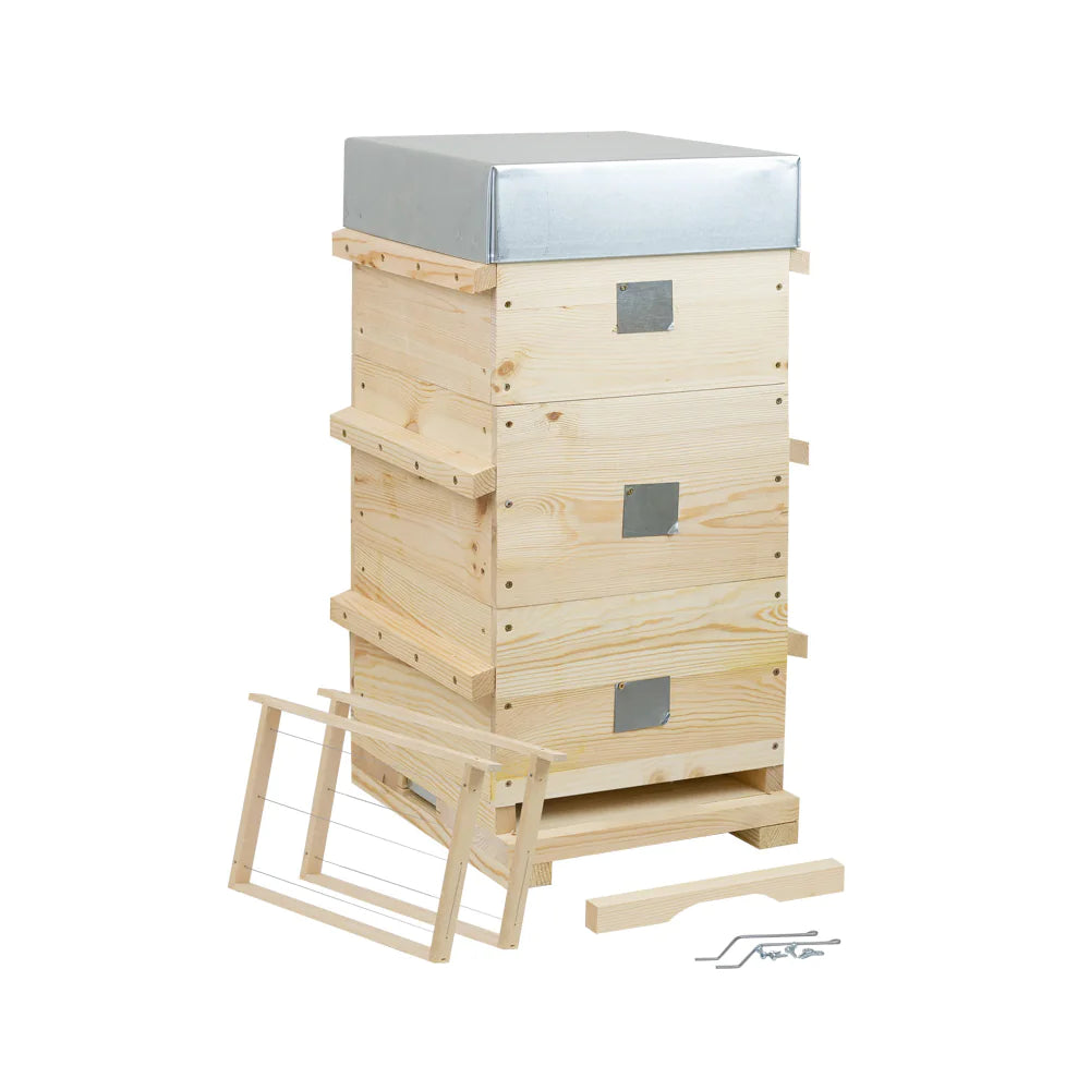 Ruche Warré 3 corps mi-bois Ruchéco complète