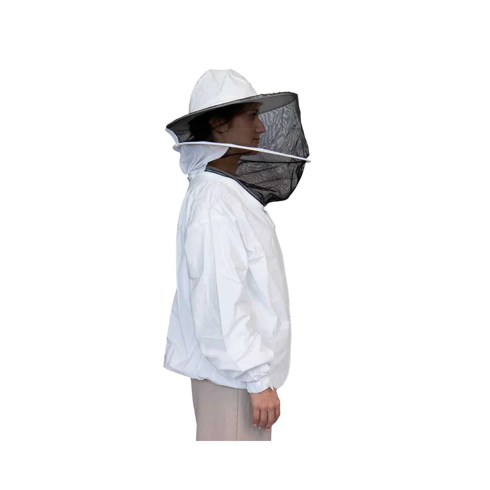 Vareuse apicole confortable chapeau zippé - toile légère